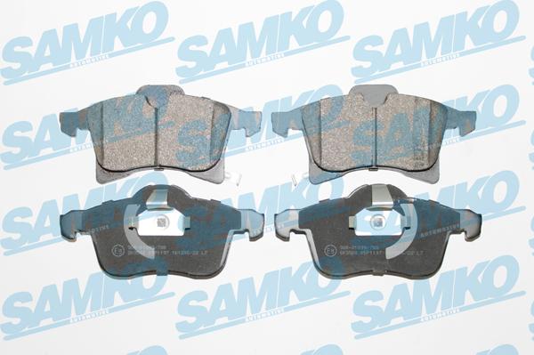 Samko 5SP1197 - Тормозные колодки, дисковые, комплект avtokuzovplus.com.ua