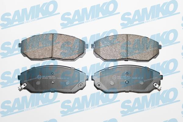 Samko 5SP1207 - Гальмівні колодки, дискові гальма autocars.com.ua