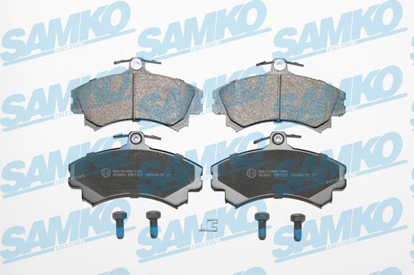 Samko 5SP1221 - Гальмівні колодки, дискові гальма autocars.com.ua