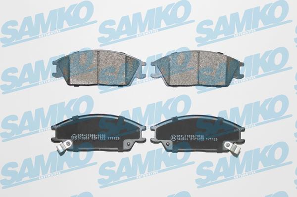 Samko 5SP1222 - Гальмівні колодки, дискові гальма autocars.com.ua
