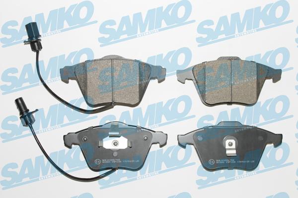 Samko 5SP1230 - Тормозные колодки, дисковые, комплект avtokuzovplus.com.ua