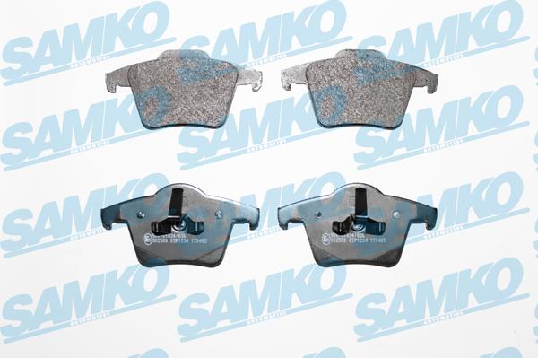 Samko 5SP1234 - Тормозные колодки, дисковые, комплект avtokuzovplus.com.ua