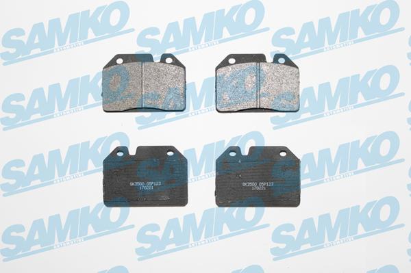 Samko 5SP123 - Тормозные колодки, дисковые, комплект avtokuzovplus.com.ua