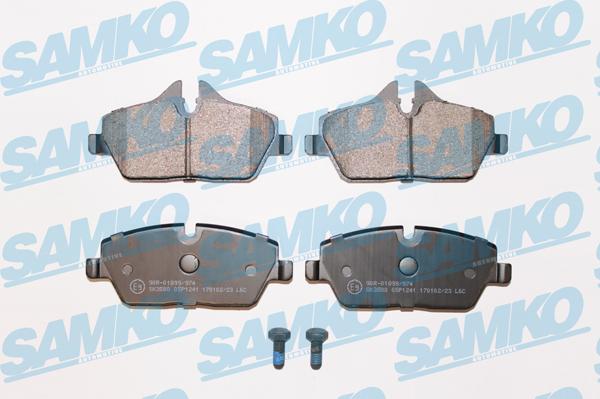 Samko 5SP1241 - Гальмівні колодки, дискові гальма autocars.com.ua