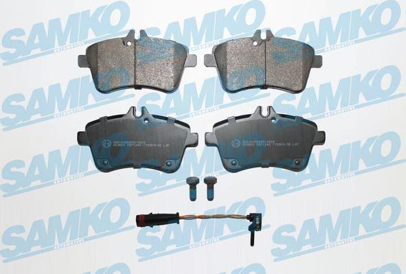 Samko 5SP1243A - Тормозные колодки, дисковые, комплект avtokuzovplus.com.ua