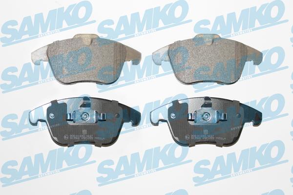 Samko 5SP1255 - Тормозные колодки, дисковые, комплект avtokuzovplus.com.ua