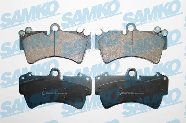 Samko 5SP1257 - Тормозные колодки, дисковые, комплект avtokuzovplus.com.ua