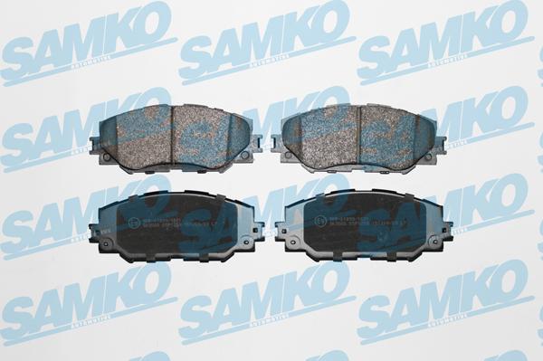 Samko 5SP1258 - Тормозные колодки, дисковые, комплект avtokuzovplus.com.ua