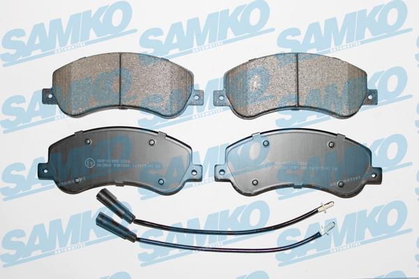 Samko 5SP1260 - Гальмівні колодки, дискові гальма autocars.com.ua