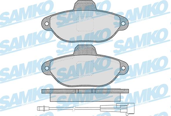 Samko 5SP1262 - Гальмівні колодки, дискові гальма autocars.com.ua