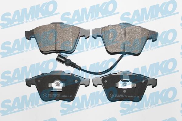 Samko 5SP1270 - Тормозные колодки, дисковые, комплект avtokuzovplus.com.ua