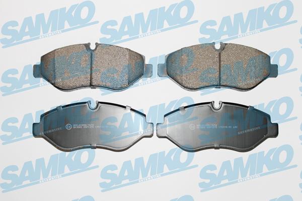 Samko 5SP1275 - Тормозные колодки, дисковые, комплект avtokuzovplus.com.ua