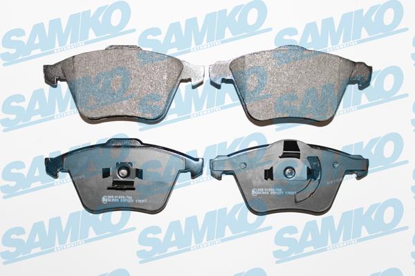 Samko 5SP1277 - Гальмівні колодки, дискові гальма autocars.com.ua