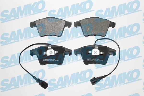 Samko 5SP1285 - Тормозные колодки, дисковые, комплект avtokuzovplus.com.ua