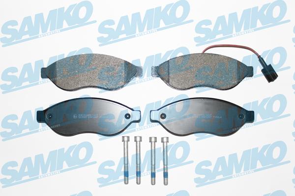 Samko 5SP1287 - Гальмівні колодки, дискові гальма autocars.com.ua