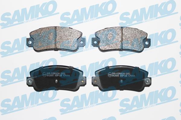 Samko 5SP128 - Тормозные колодки, дисковые, комплект avtokuzovplus.com.ua