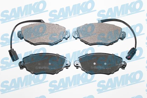 Samko 5SP1302 - Гальмівні колодки, дискові гальма autocars.com.ua