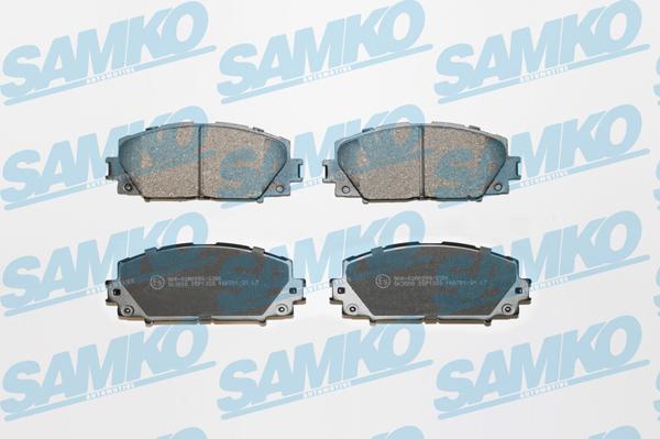 Samko 5SP1333 - Гальмівні колодки, дискові гальма autocars.com.ua