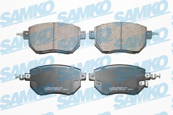 Samko 5SP1342 - Гальмівні колодки, дискові гальма autocars.com.ua