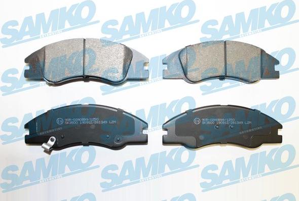 Samko 5SP1349 - Тормозные колодки, дисковые, комплект avtokuzovplus.com.ua