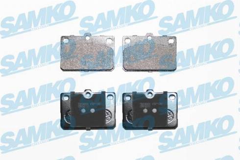 Samko 5SP136 - Тормозные колодки, дисковые, комплект avtokuzovplus.com.ua