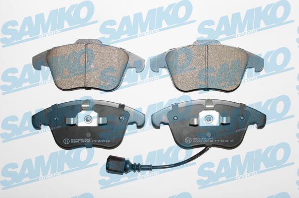 Samko 5SP1392 - Тормозные колодки, дисковые, комплект avtokuzovplus.com.ua
