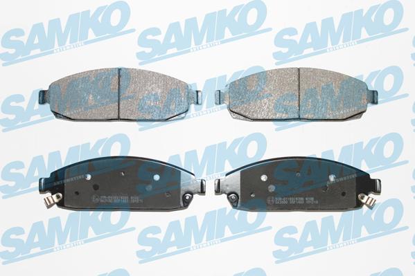 Samko 5SP1403 - Гальмівні колодки, дискові гальма autocars.com.ua