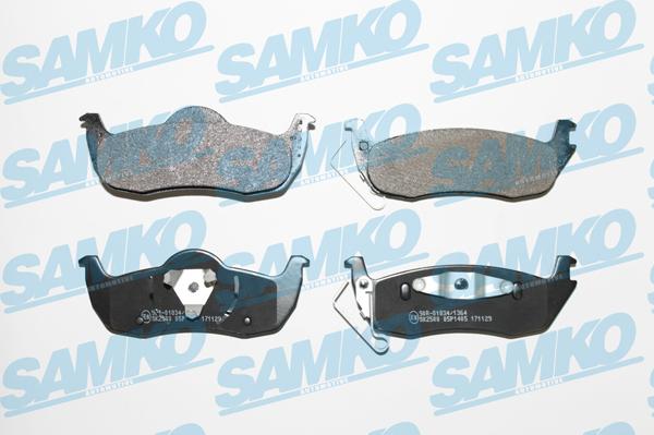 Samko 5SP1405 - Гальмівні колодки, дискові гальма autocars.com.ua