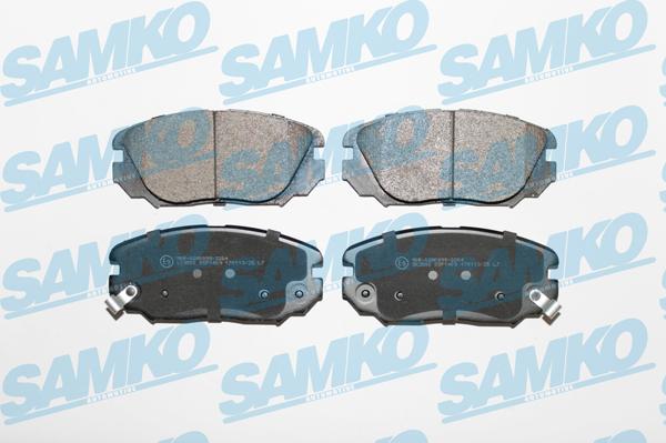Samko 5SP1409 - Гальмівні колодки, дискові гальма autocars.com.ua
