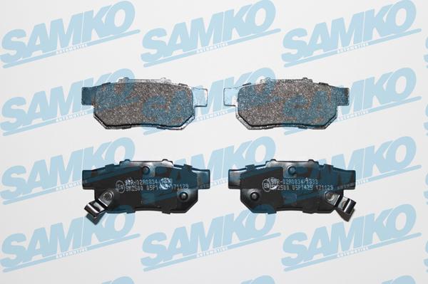Samko 5SP1425 - Гальмівні колодки, дискові гальма autocars.com.ua