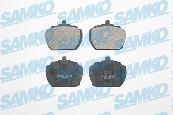 Samko 5SP143 - Гальмівні колодки, дискові гальма autocars.com.ua