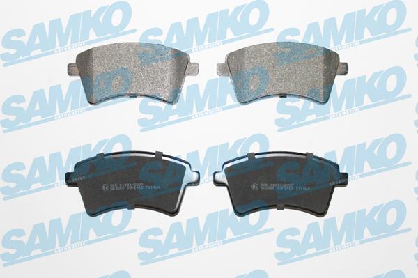Samko 5SP1465 - Гальмівні колодки, дискові гальма autocars.com.ua