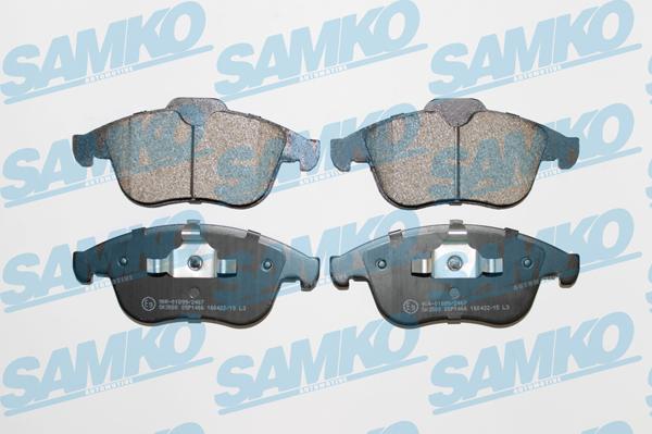Samko 5SP1466 - Гальмівні колодки, дискові гальма autocars.com.ua