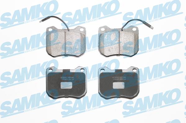 Samko 5SP146 - Гальмівні колодки, дискові гальма autocars.com.ua