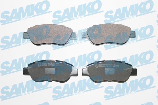 Samko 5SP1491 - Гальмівні колодки, дискові гальма autocars.com.ua