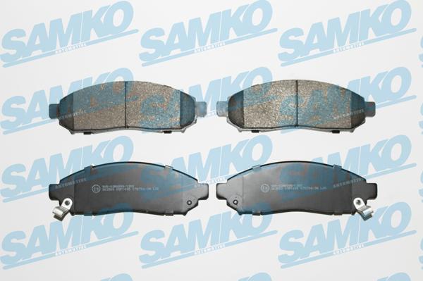 Samko 5SP1495 - Гальмівні колодки, дискові гальма autocars.com.ua
