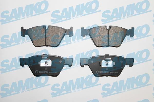 Samko 5SP1512 - Тормозные колодки, дисковые, комплект avtokuzovplus.com.ua