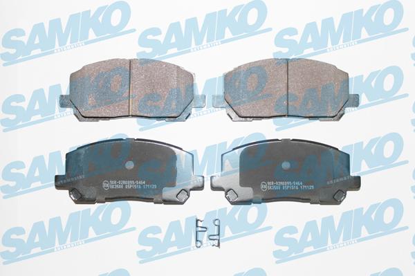 Samko 5SP1516 - Тормозные колодки, дисковые, комплект avtokuzovplus.com.ua