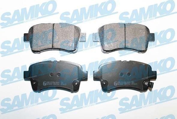 Samko 5SP1541 - Гальмівні колодки, дискові гальма autocars.com.ua
