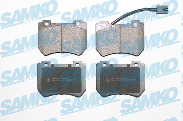 Samko 5SP1552 - Гальмівні колодки, дискові гальма autocars.com.ua