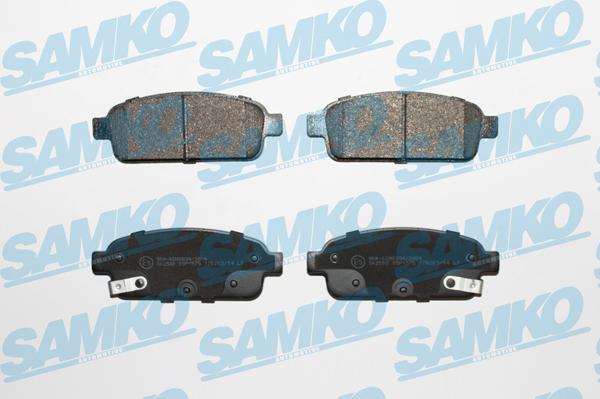 Samko 5SP1575 - Гальмівні колодки, дискові гальма autocars.com.ua