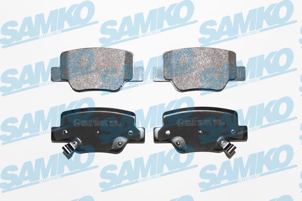 Samko 5SP1576 - Гальмівні колодки, дискові гальма autocars.com.ua