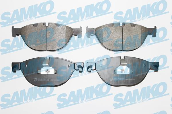 Samko 5SP1582 - Тормозные колодки, дисковые, комплект avtokuzovplus.com.ua