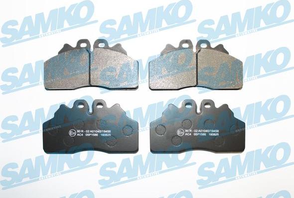 Samko 5SP1586 - Тормозные колодки, дисковые, комплект avtokuzovplus.com.ua