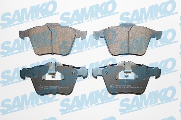Samko 5SP1587 - Гальмівні колодки, дискові гальма autocars.com.ua