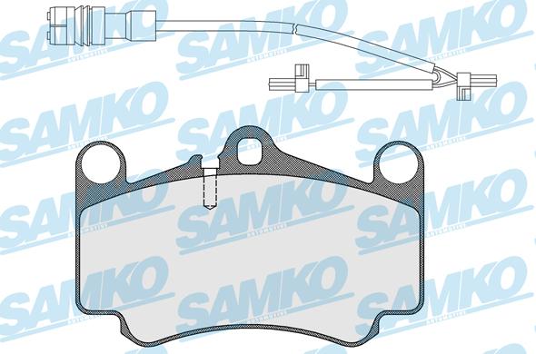 Samko 5SP1588B - Гальмівні колодки, дискові гальма autocars.com.ua