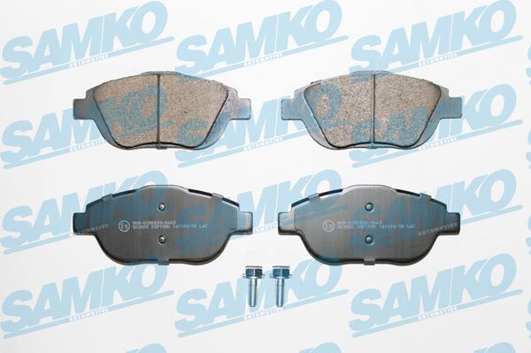 Samko 5SP1590 - Гальмівні колодки, дискові гальма autocars.com.ua