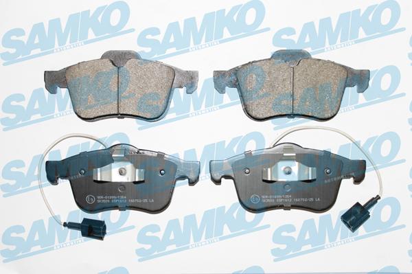 Samko 5SP1612 - Тормозные колодки, дисковые, комплект avtokuzovplus.com.ua