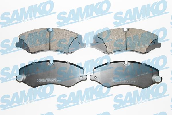 Samko 5SP1616 - Тормозные колодки, дисковые, комплект avtokuzovplus.com.ua