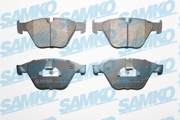 Samko 5SP1619 - Гальмівні колодки, дискові гальма autocars.com.ua